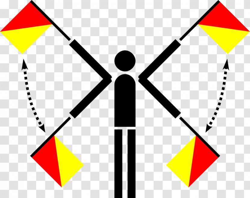 Flag Semaphore Clip Art - Area - Continuous Vector Transparent PNG