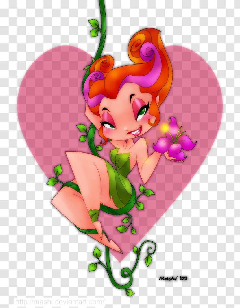 Floral Design Fairy Valentine's Day - Watercolor - Poison Ivy Transparent PNG