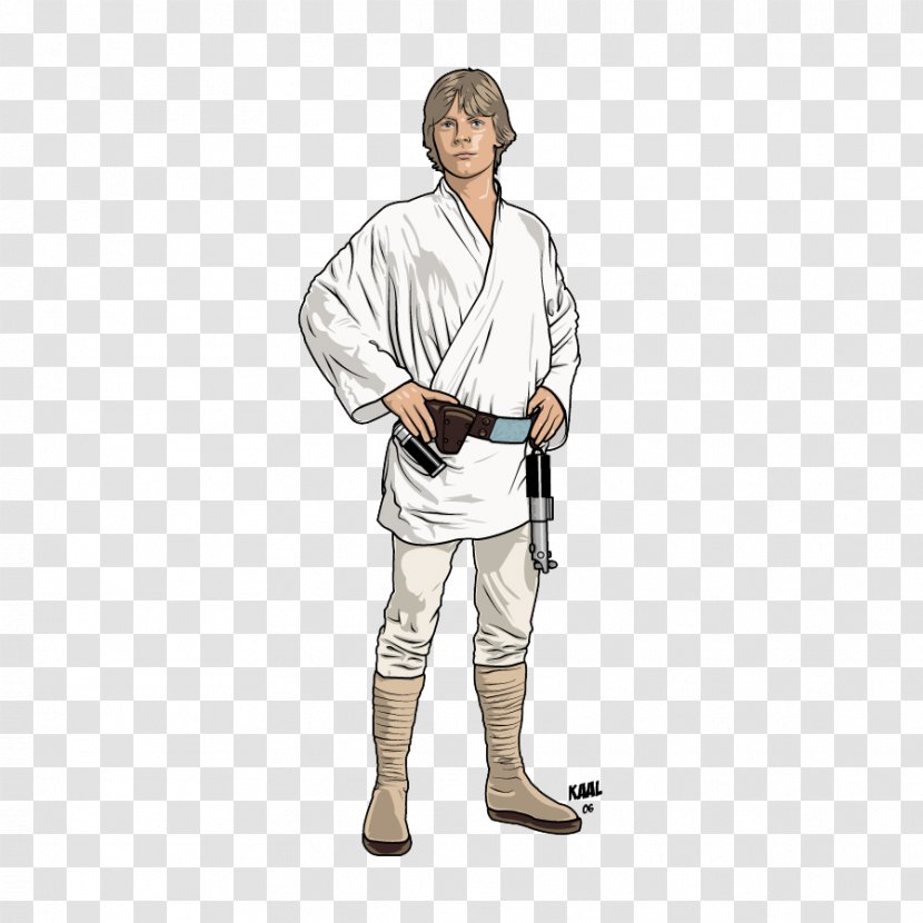 Luke Skywalker Anakin Drawing Star Wars Clip Art - Clothing - Transparent Background Transparent PNG