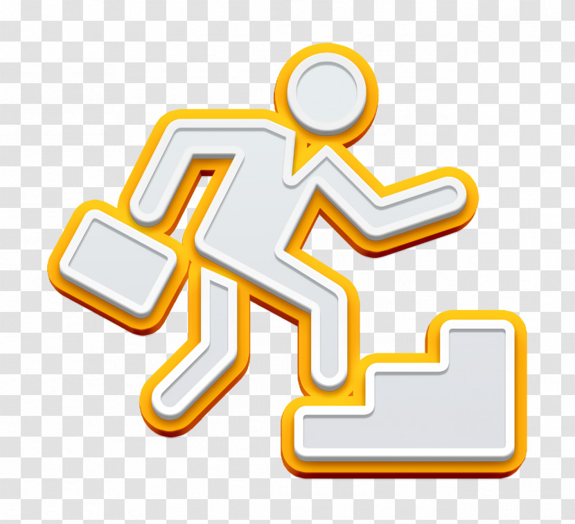Businessman Icon Workers Icon Businessman Ascending By Stair Steps Icon Transparent PNG