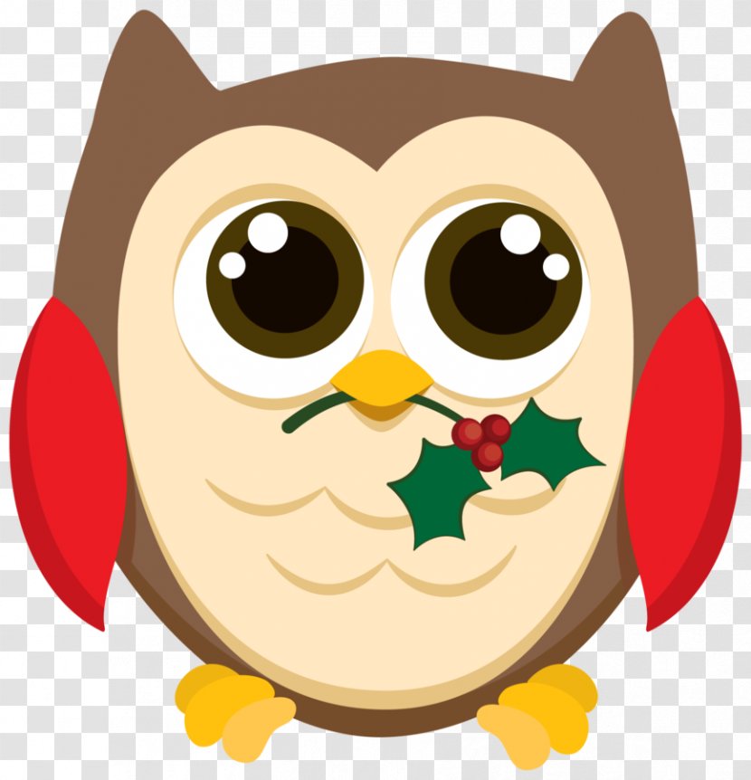 Baby Owls Bird Clip Art Christmas - Holiday - Owl Transparent PNG