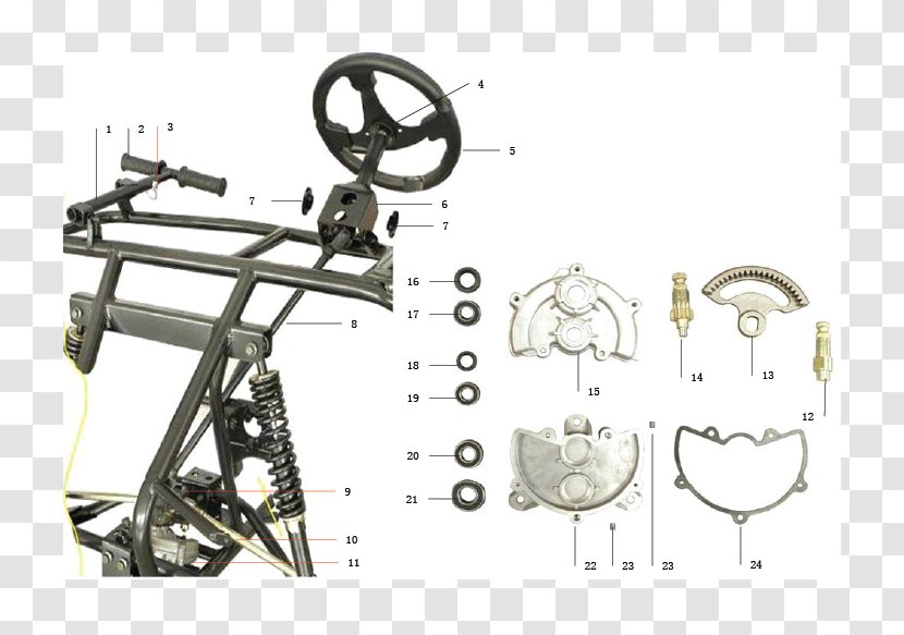 Pit Bike Car Motorcycle Steering Side By - Part Transparent PNG