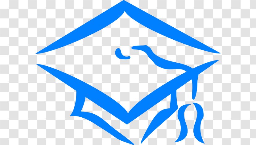 Square Academic Cap Graduation Ceremony Clip Art - Blue Transparent PNG