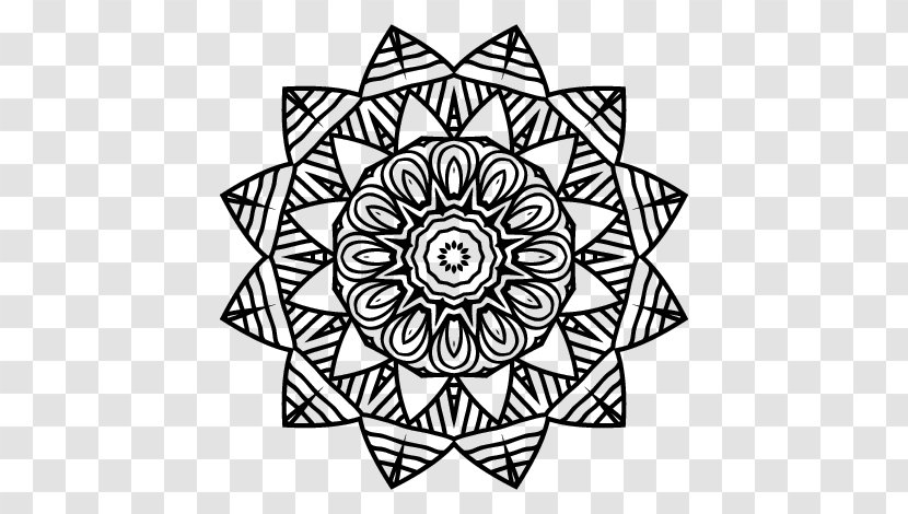 Mandala Coloring Book Drawing Sacred Geometry - Painting - Symmetry Transparent PNG