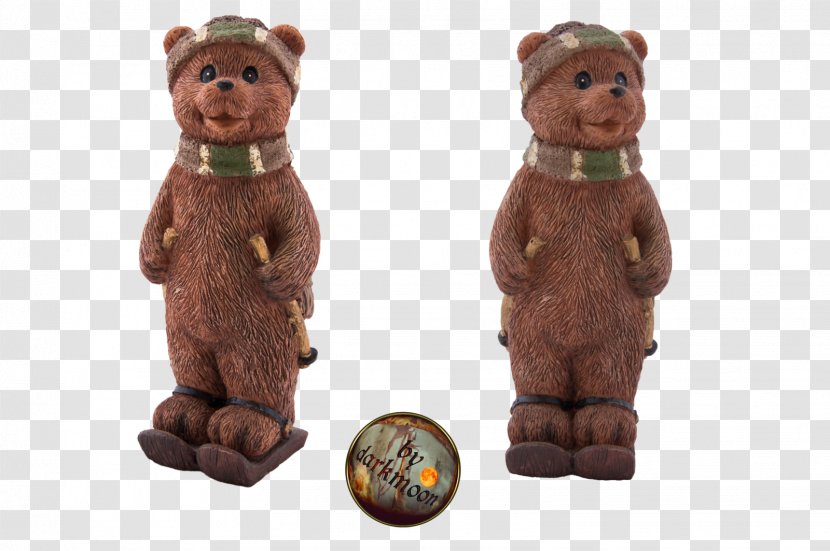 Brown Bear Figurine Winter - Animal - Ceramics Transparent PNG
