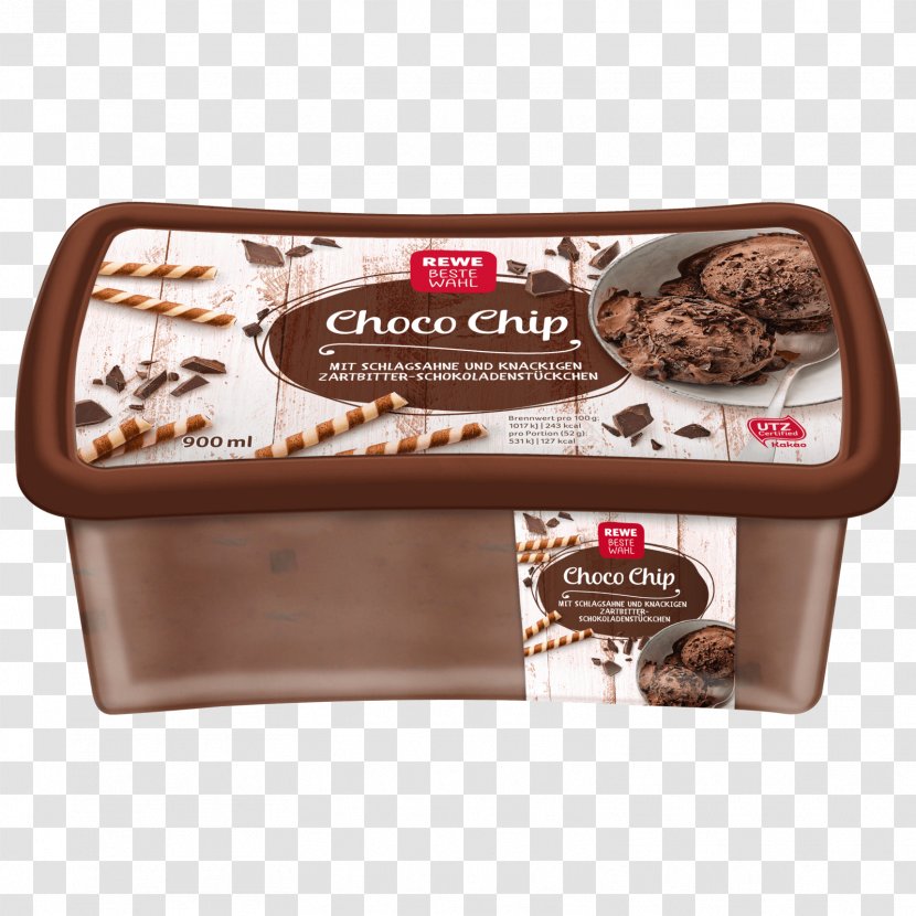 Ice Cream REWE Group Chocolate Chip - Frozen Dessert Transparent PNG