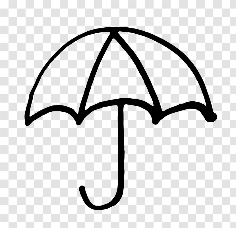 Clip Art Umbrella Image - Black Transparent PNG