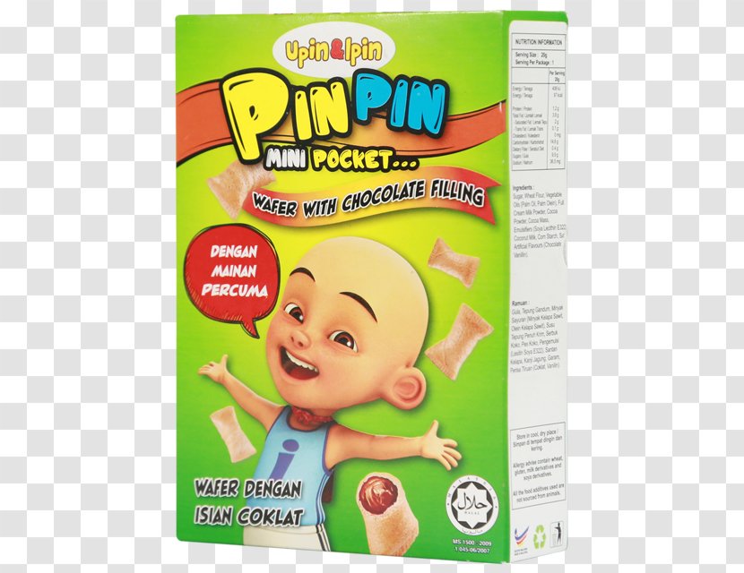 Food Biscuit Wafer Upin & Ipin Hair Coloring Transparent PNG