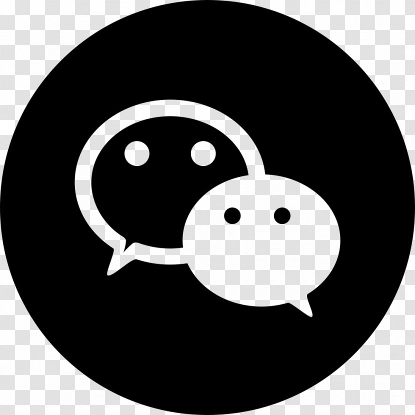 Social Media WeChat Logo - Smiley Transparent PNG