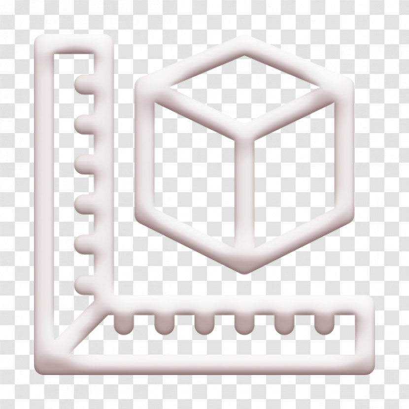 Ruler Icon 3D Printing Icon Transparent PNG