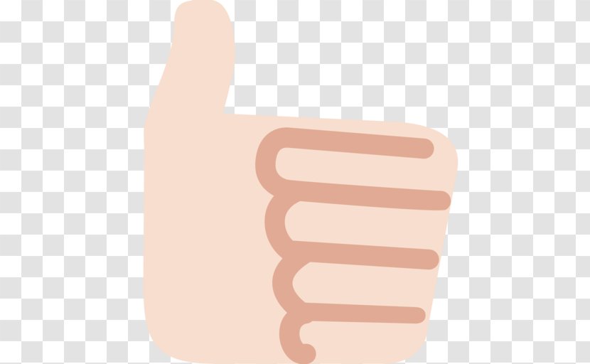 Thumb Signal Social Media Henry Rindell Emoji - Peach - Light Skin Transparent PNG