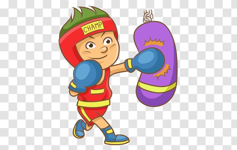 Boxing Sport Cartoon Drawing Child Transparent PNG