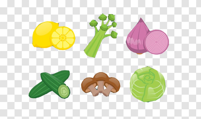 Lemon Cucumber Fruit Vegetable Onion - A Variety Of Vegetables Transparent PNG