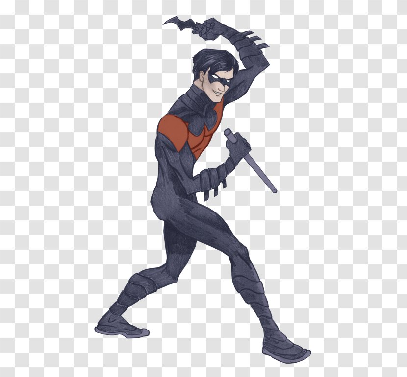 Costume Design Cartoon Character - Fictional - Nightwing Transparent PNG
