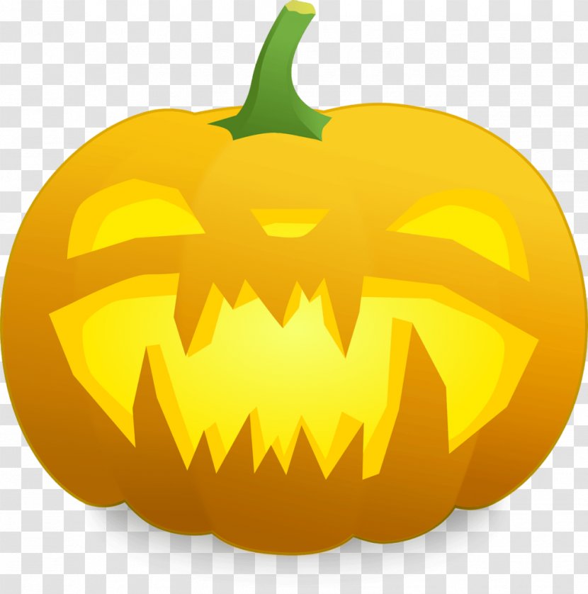 Jack-o'-lantern Halloween Clip Art - Calabaza - Pumpkin Transparent PNG