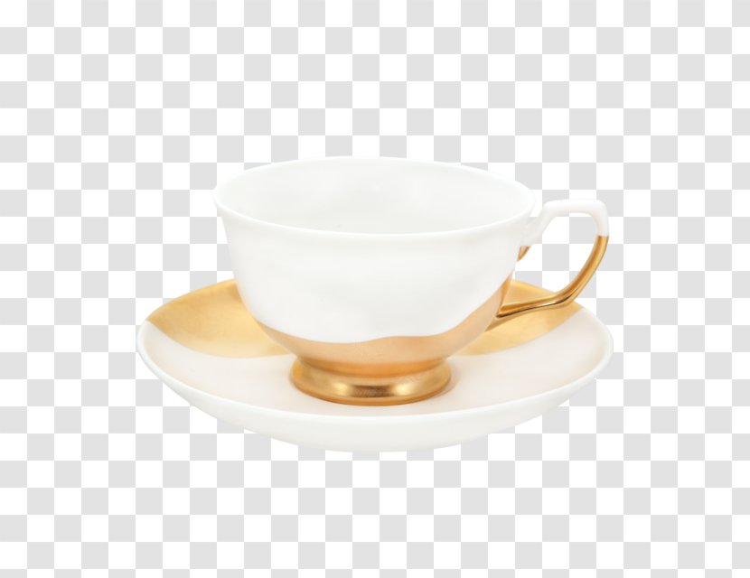 Coffee Cup Saucer Bone China Teacup Tableware - Tea - Hand Painted Candle Transparent PNG