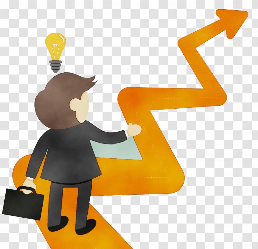 Watercolor Business - Goalsetting Theory - Gesture Cartoon Transparent PNG