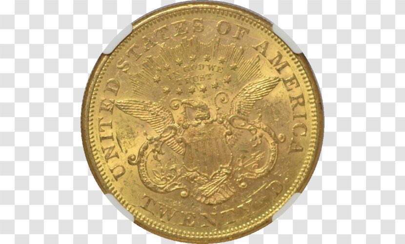 Gold Coin Sovereign Indian Head Pieces Dollar - Metal Transparent PNG