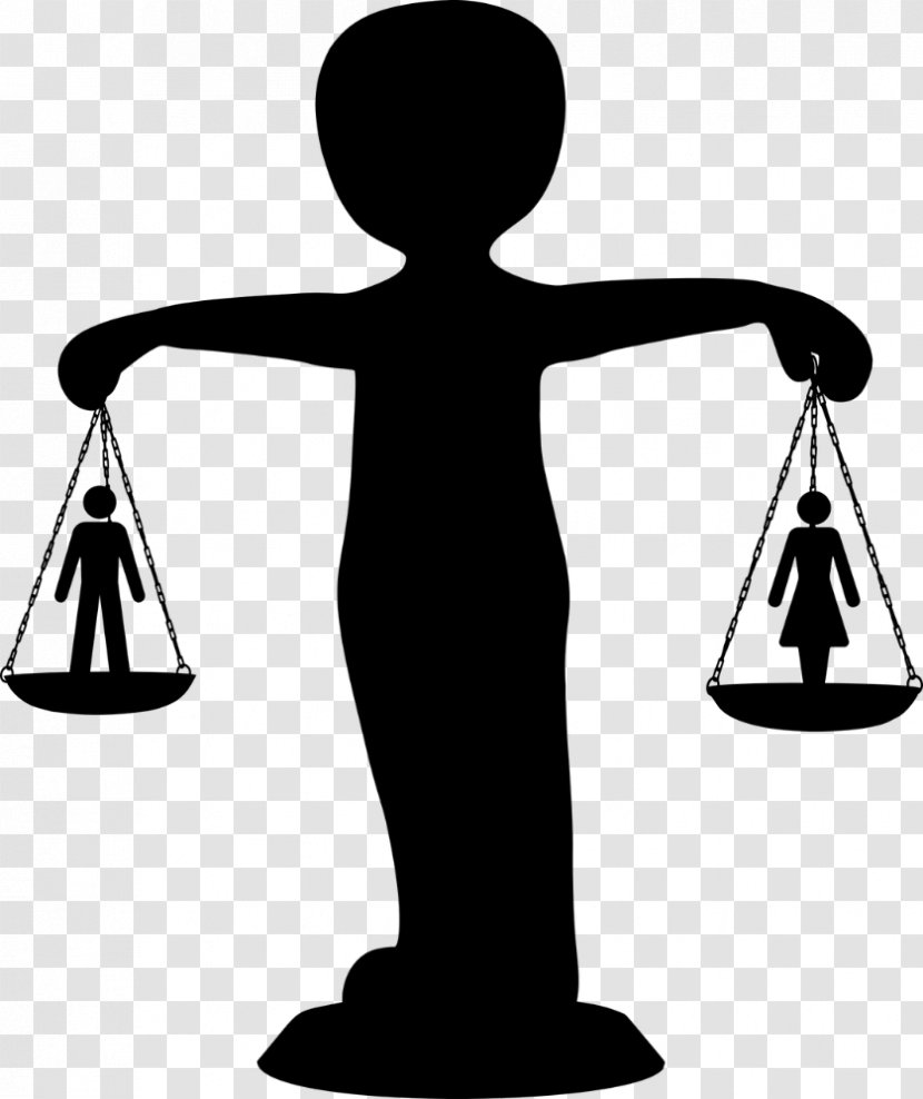 Gender Equality Social Woman Inequality - Standing - Scale Transparent PNG