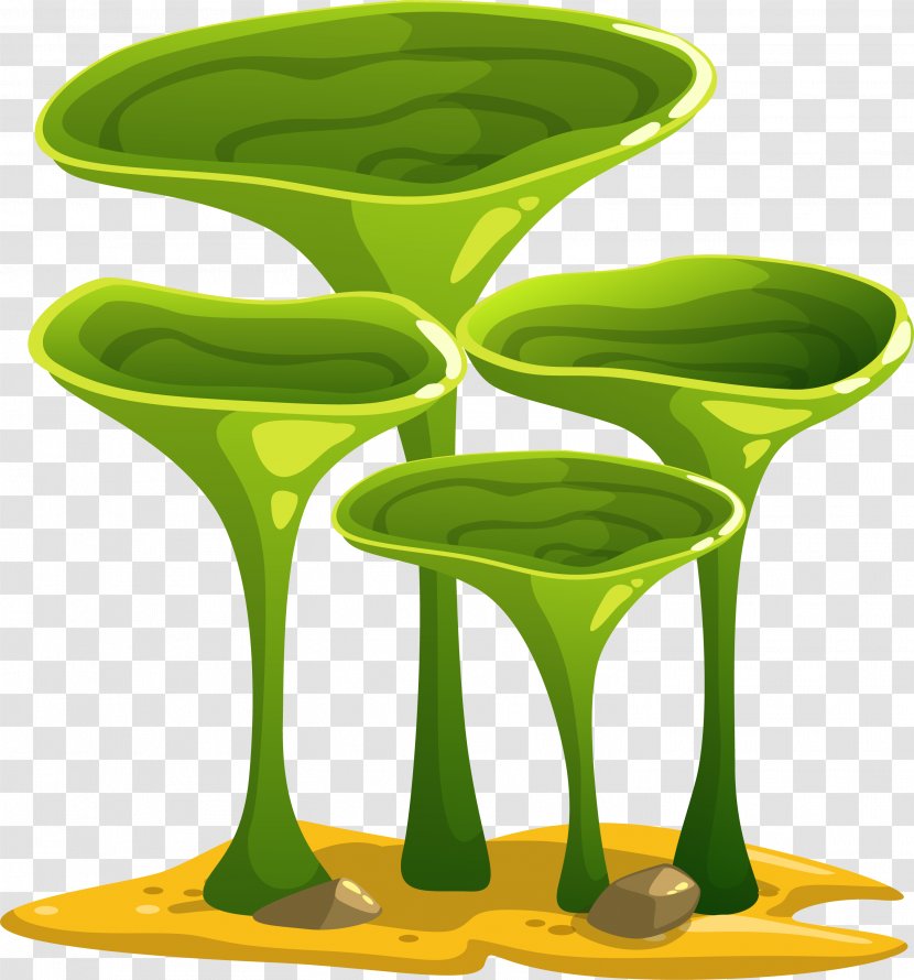 Green Seabed Plant - Table Transparent PNG