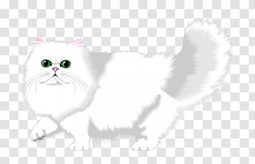Whiskers Kitten Domestic Short-haired Cat Clip Art - Flower - Persian Transparent PNG