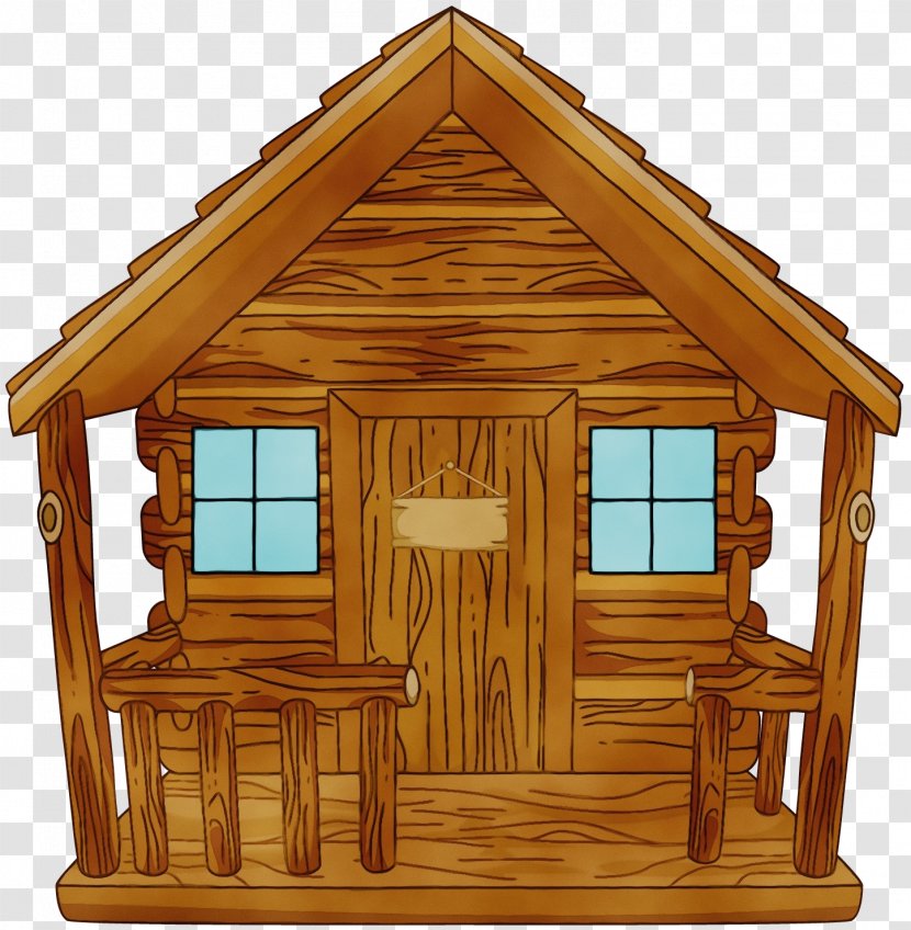 Log Cabin Shed High-definition Television Accommodation Cottage - Paint - Play Hut Transparent PNG
