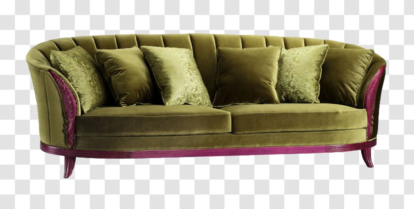 Loveseat Table Couch Furniture - Coffee - Neoclassical Dark Green Sofa Transparent PNG