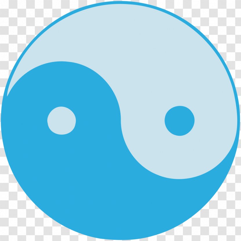 Yin And Yang Clip Art - Azure Transparent PNG