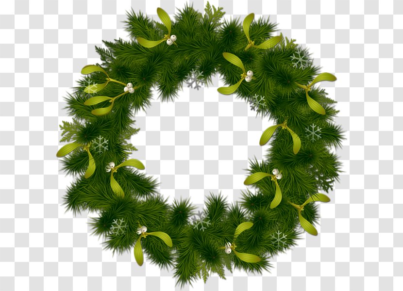 Christmas Wreath Clip Art - Conifer Transparent PNG