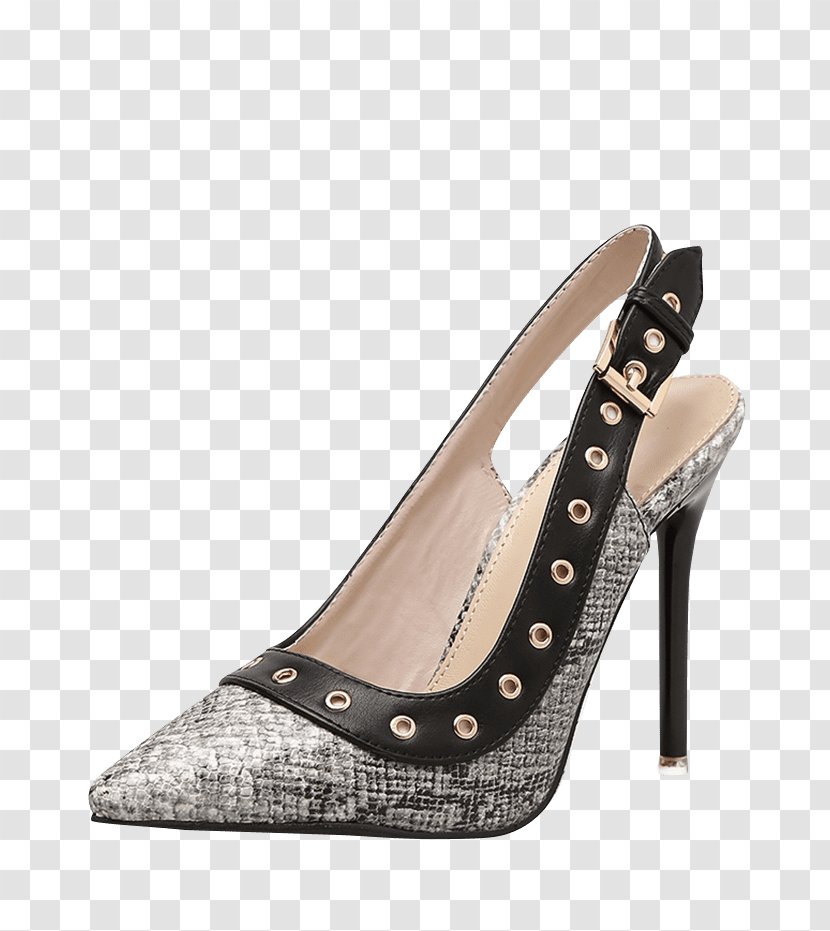 Sandal High-heeled Shoe Absatz Boot - Beige - Point Clothing Transparent PNG