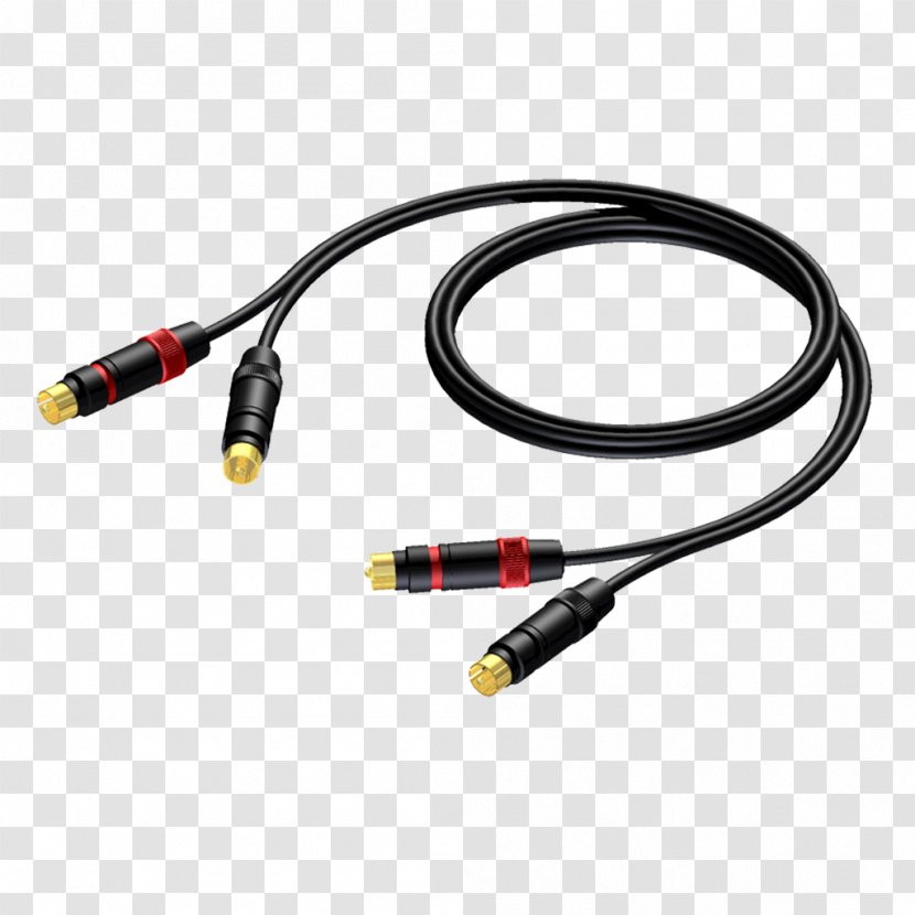 XLR Connector RCA Adapter Phone Electrical Cable - Color Code Transparent PNG