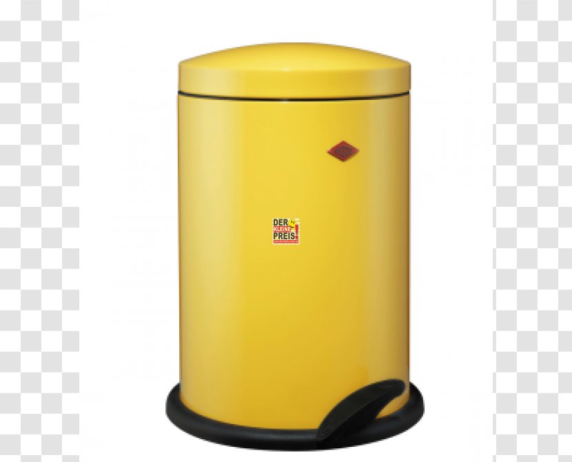 Rubbish Bins & Waste Paper Baskets Bucket Biodegradable - Lemon Yellow Transparent PNG