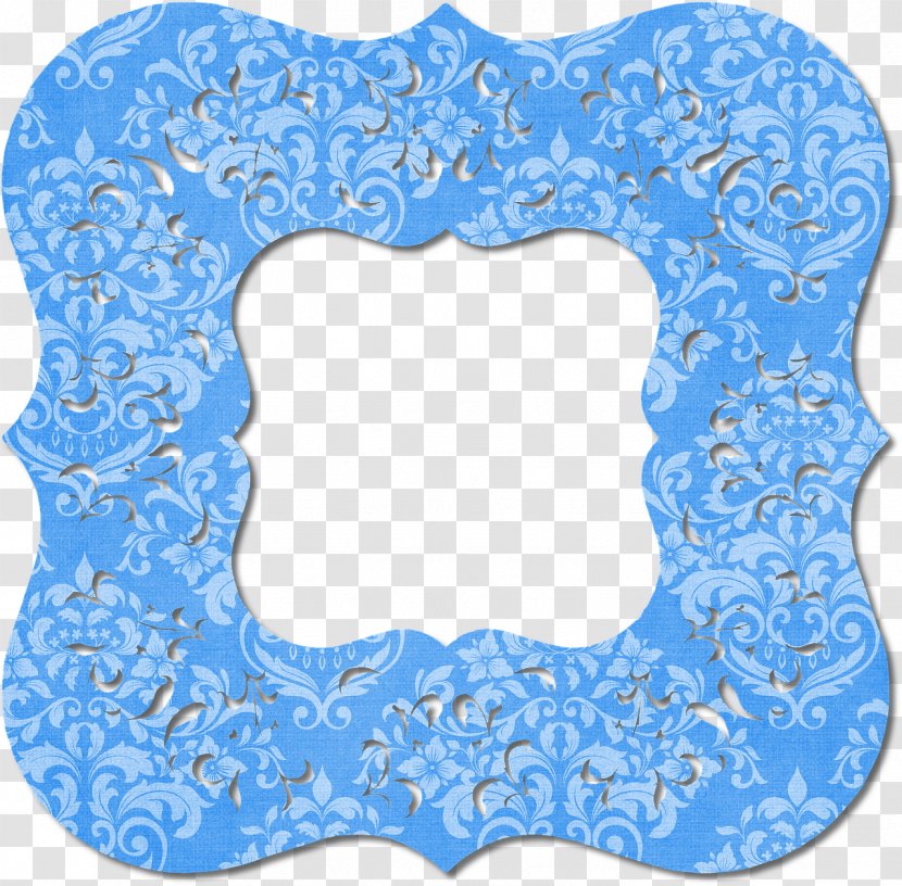 Picture Frames Blue Decorative Arts - Text - Public Domain Transparent PNG