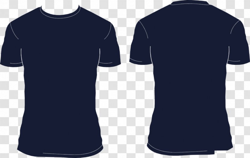 T-shirt Polo Shirt - Sleeve - Navy Cliparts Transparent PNG