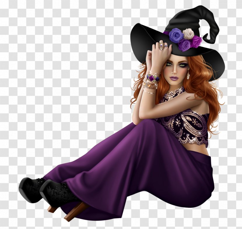 Illustration Artist Witchcraft Digital Art - Purple - Witch Clipart Transparent PNG