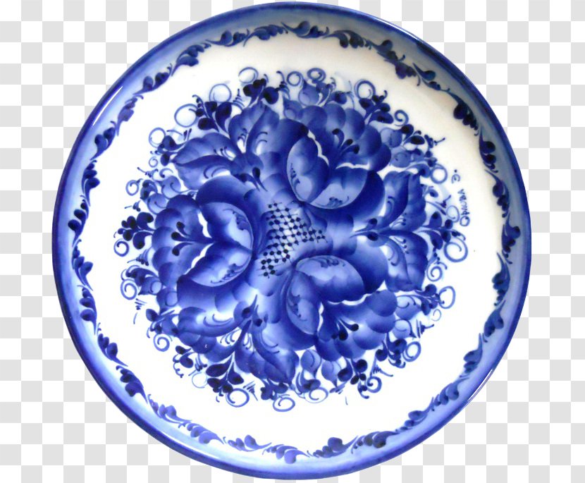Blue And White Pottery Porcelain - Tableware - Organism Transparent PNG