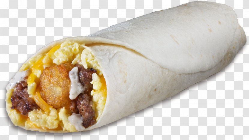 Breakfast Burrito Hot Dog Wrap - Scrambled Eggs Transparent PNG