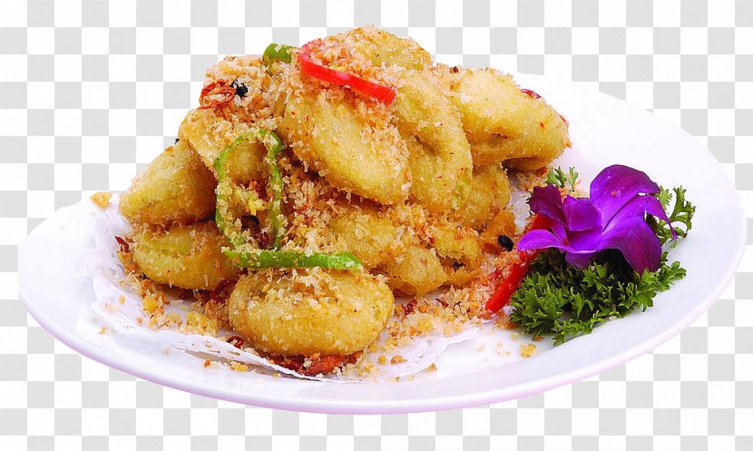 Fried Chicken Chinese Cuisine Cantonese Deep Frying Food - Shelter Eggplant Box Transparent PNG