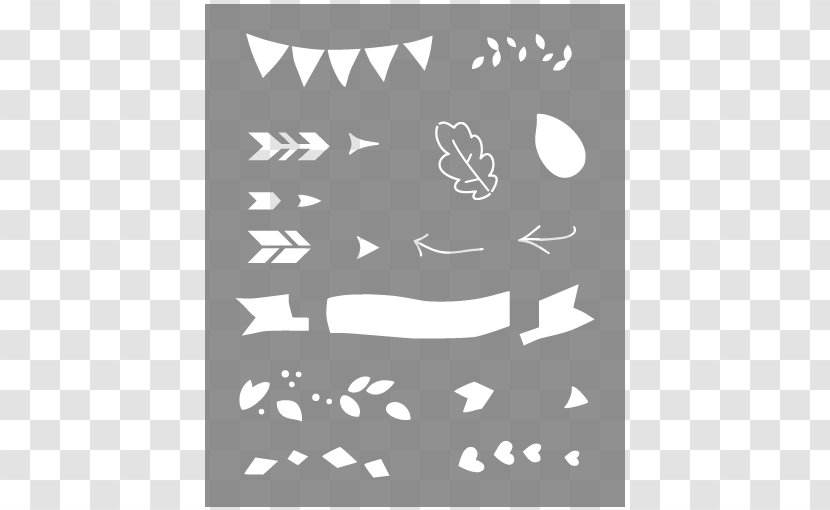 Stencil White Angle Pattern - Animated Cartoon - Bullet Journal Transparent PNG