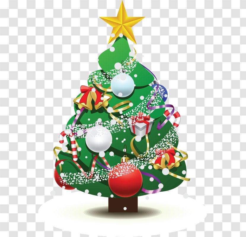 Christmas Tree And Holiday Season Santa Claus Happiness - Eve Transparent PNG