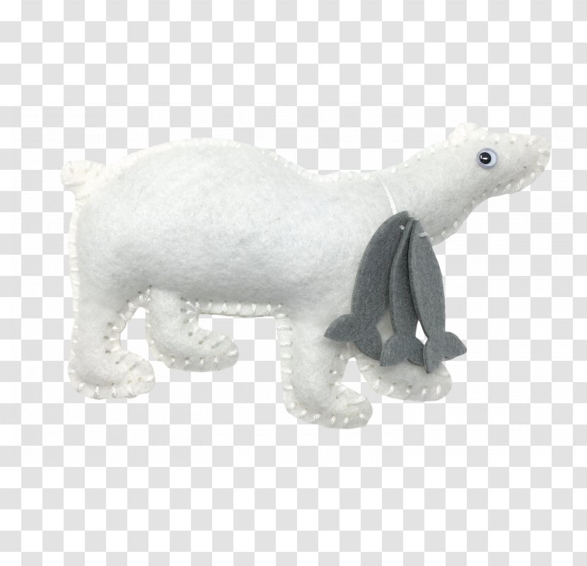 Polar Bear Stuffed Animals & Cuddly Toys Plush Sewing - Terrestrial Animal Transparent PNG