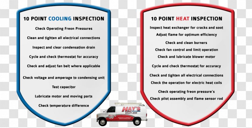 Hay's Heating & Air Conditioning HVAC Maintenance Plan - Heat Transparent PNG