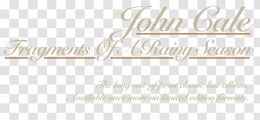 Fragments Of A Rainy Season Stainless Gamelan Album Close Watch: An Introduction To John Cale - Calligraphy Transparent PNG