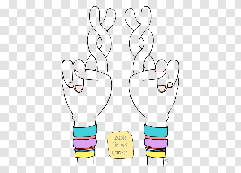 Crossed Fingers Thumb Clip Art Hand - Human Behavior - Finger Transparent PNG