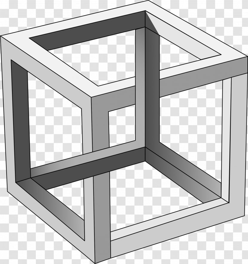 Impossible Cube Waterfall Object Art Transparent PNG