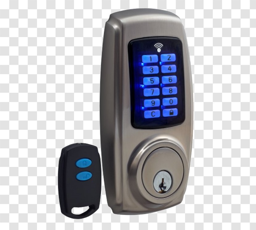 Electronic Lock Dead Bolt Remote Keyless System - Multimedia - Key Transparent PNG