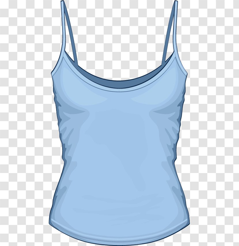 T-shirt Sleeveless Shirt Vest Neck - Watercolor - Vector Transparent PNG