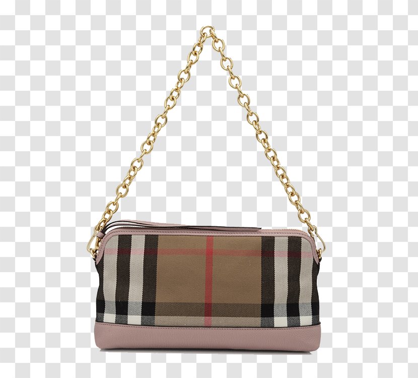 Burberry HQ Handbag Leather - Tartan - BURBERRY Chain Transparent PNG