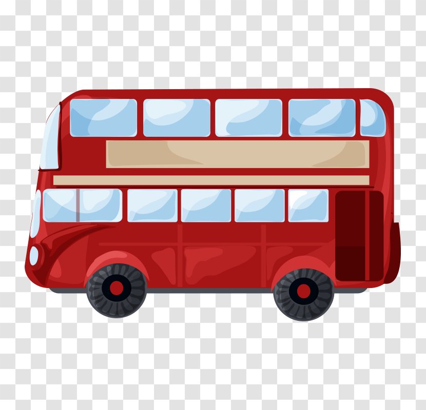 London Double-decker Bus Icon - United Kingdom - Car Transparent PNG