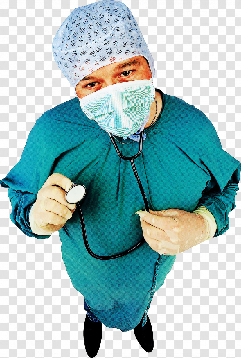 Scrubs Surgeon Turquoise Costume Physician Transparent PNG